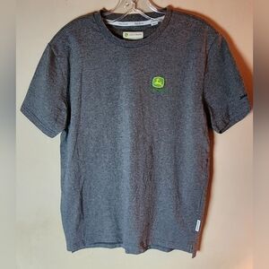 John Deere Charcoal Tee with Logo